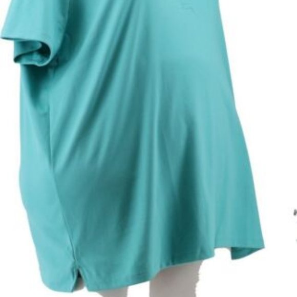 NWT LANDS' END WOMEN'S SHORT SLEEVE SUPIMA COTTON POLO SHIRT AQUA SHELL XSP - Picture 6 of 9